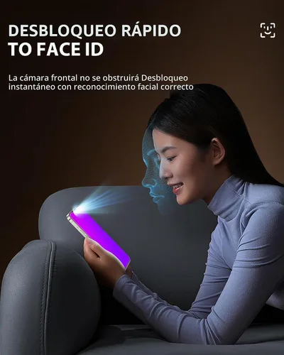 Vista 7 de PAPIKISS - Protector de pantalla de privacidad compatible con iPhone 13/iPhone 14/iPhone 13 Pro, pantalla de 6.1 pulgadas, degradado colorido anti