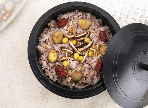 Vista 9 de Hansang IH Caldero de cerámica de inducción coreano tradicional olla para cocinar todas las fuentes de calor (18CM 2L)