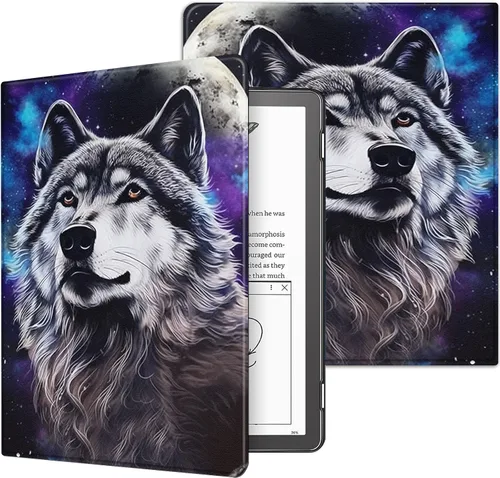 Vista 36 de Funda para Kindle básico de 6 pulgadas (11.ª generación), múltiples ángulos, piel sintética, delgada, con función de encendido y apagado automático