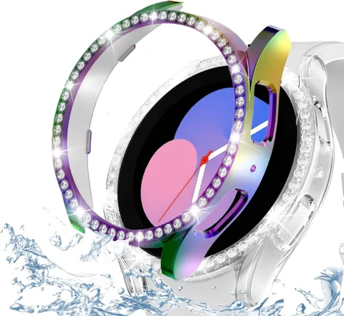 Vista 8 de DEALELE Paquete de 1 + 3 fundas compatibles con Samsung Galaxy Watch 7 Ultra (1.772 pulgadas), funda protectora de policarbonato transparente