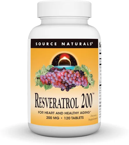 Vista 9 de Source Naturals Resveratrol, para el Corazón y el Envejecimiento Saludable* 200 mg - 60 Tabletas