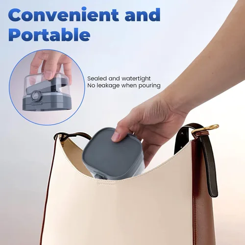 Vista 5 de Estuche de retención 2 en 1, funda limpiadora de alineadores de baño para dentadura, soporte, contenedor, organizador, taza de dentadura con espejo