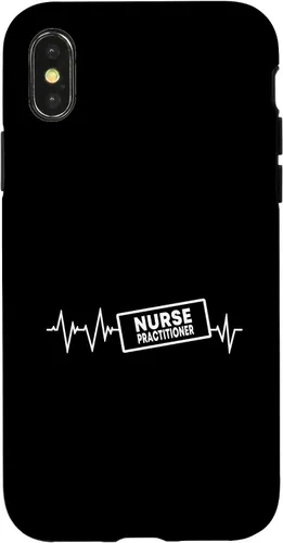 Vista 4 de Funda de ropa de enfermería para iPhone 14 con latido del corazón y NP