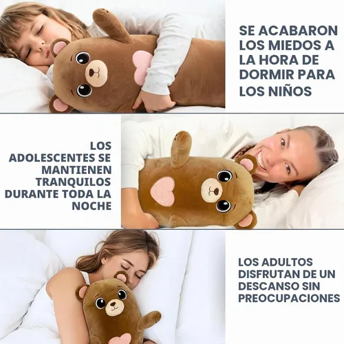 Vista 4 de Cuddle Paws Almohada corporal de felpa de oso para niños, juguete