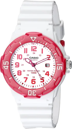 Vista 7 de Casio MDV106 Series Unisex Analog Watch 200M WR Stainless Steel Case Resin Band 2 Hand Analog (HR, Min, SEC) Date Display Screw Down