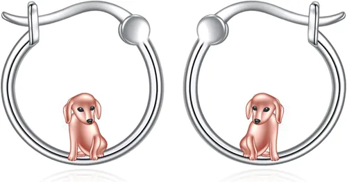 Vista 94 de VONALA Bonitos aretes de aro de plata de ley 925, regalos de cumpleaños para mujer