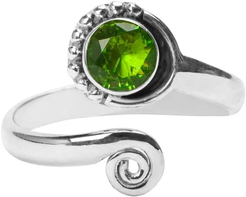 Vista 37 de Anillo de dedo del pie de piedra preciosa de plata de ley 925, joyería para el cuerpo, anillo de dedo del pie de la mano de la mano de la piedra