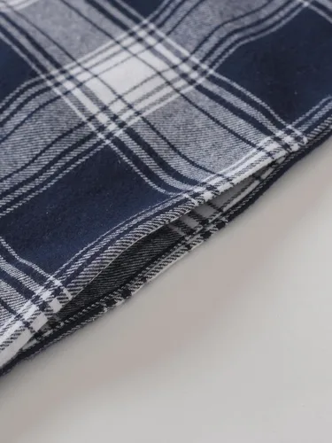 Vista 5 de Latuza Camisón de franela de algodón para hombre