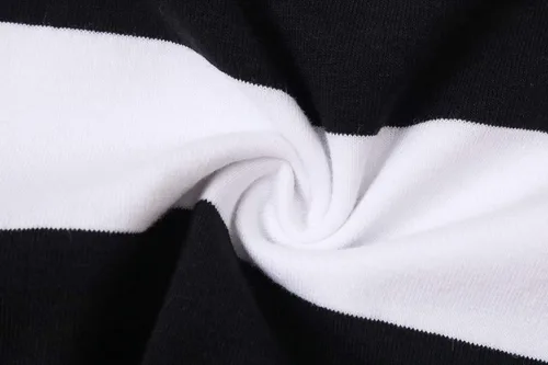 Vista 6 de OThread & Co. Camiseta de manga larga a rayas con cuello redondo para mujer
