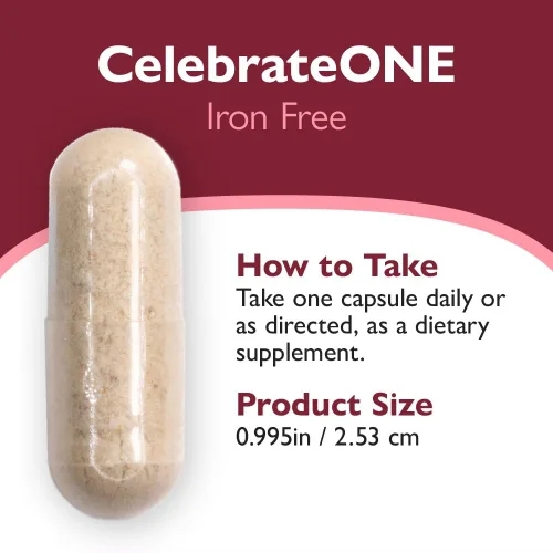 Vista 5 de Celebrate Vitamins CelebrateONE, sin hierro, multivitamínico bariátrico una vez al día, vitaminas y minerales esenciales, bypass gástrico