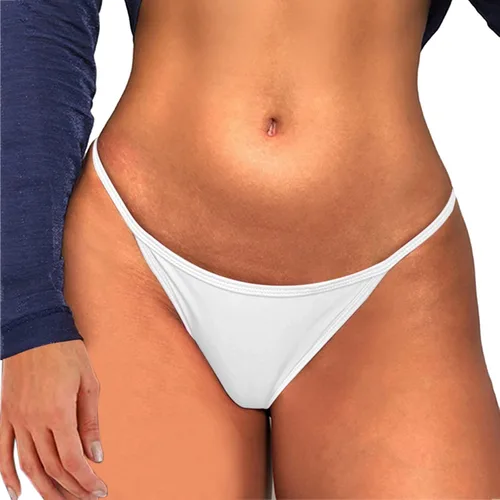 Vista 2 de Tangas sexys para mujer, con encaje floral, bordadas, atrevidas, con espalda en T, ropa interior de cintura baja, traviesa para sexo