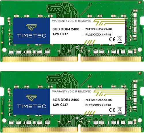 Vista 9 de Timetec Premium 8GB DDR4 2400MHz (DDR4-2400) PC4-19200 (PC4-2400T) sin ECC sin búfer 1.2V CL17 1Rx8 de rango único 260 pines SODIMM, módulo