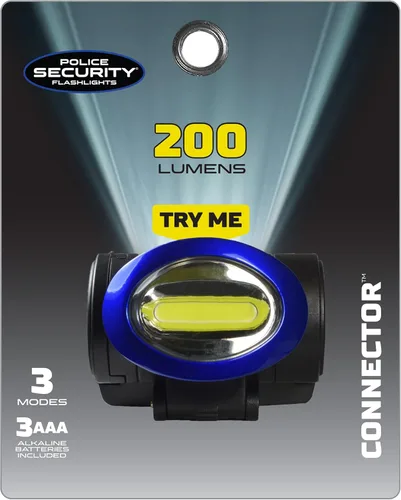 Vista 4 de Police Security Flashlights 99645 Connector 150 Lumens LED Headlamp