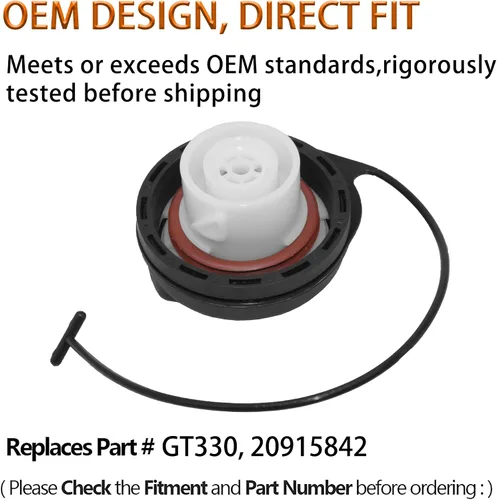 Vista 4 de FOKES Tapa de gasolina GT330, tapa del depósito de combustible para Chevy Silverado 1500 2500 3500 Avalanche Suburban Tahoe Traverse y GMC Acadia