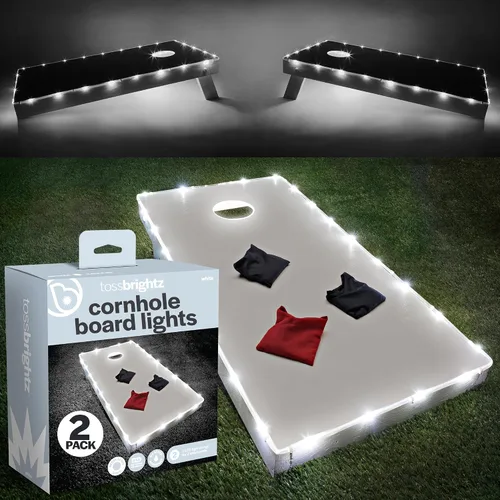 Vista 11 de Brightz TossBrightz - Luces LED de Cornhole para tablero y agujero - Incluye luces para 2 tableros - Ilumina el borde del tablero de cornhole