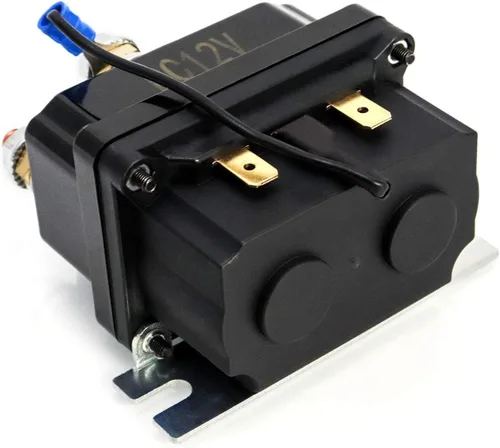 Vista 7 de QWORK Relé solenoide, Contactor de relé solenoide de 12V 250A para reemplazo de relé de cabrestante para control de ATV UT de 3000-5000LB