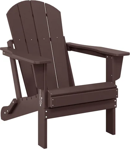 Vista 33 de WO Home Furniture Laguna Silla plegable Adirondack de polietileno de alta densidad, silla para patio para todo tipo de clima, para jardín al aire