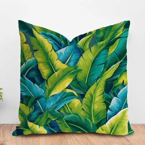 Vista 21 de ArogGeld Funda de cojín decorativa de flor de loto azul y verde pavo real, diseño botánico floral azul de loto azul, estilo asiático, chinoiserie