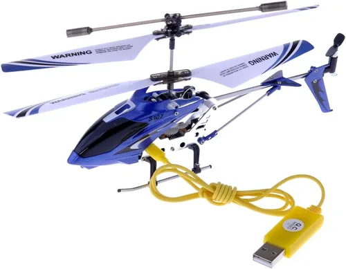 Vista 5 de Syma S107 / S107G R / C Helicóptero con giroscopio., Azul