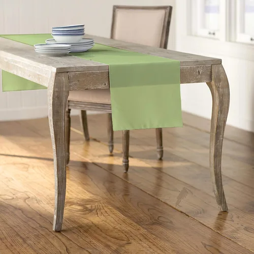 Vista 24 de LA Linen™ mantel de popelina de poliéster de 14 por 108 pulgadas Blanco P