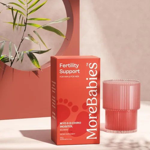Vista 7 de Suplemento de fertilidad de mio-inositol y D-Chiro inositol para mujeres y hombres. Suministro de 30 días, paquetes con sabor a bayas. Promueve