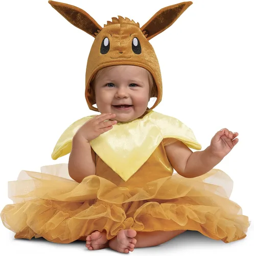 Vista 5 de Eevee Costume Tutu, disfraz oficial de Pokemon para niños pequeños y tocado