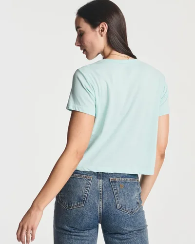Vista 3 de Real Essentials Cultivo SS de algodón para mujer (disponible en tallas grandes)