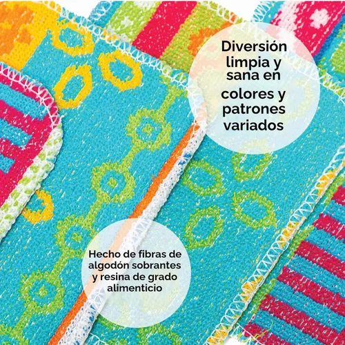 Vista 5 de Skoy Scrub, 1 pieza reutilizable, estropajo para platos sin rayones para limpieza de cocina y hogar, amigable con el planeta, apto para Surtido
