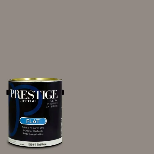 Vista 22 de PRESTIGE Pinturas Pintura Exterior e Imprimación en Uno, 1 Galón, Mate, Combinación Comparable de Sherwin Williams* Black Magic* SW6991-PCM