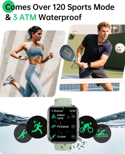 Vista 4 de Relojes inteligentes para mujeres y hombres – Reloj inteligente compatible con iPhone Android, Alexa, alertas de llamadas y notificaciones