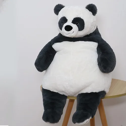 Vista 5 de Animales de peluche con peso de panda, 17 pulgadas, 3.5 libras, peluche de panda con peso grande, almohada de juguete de peluche con peso grande