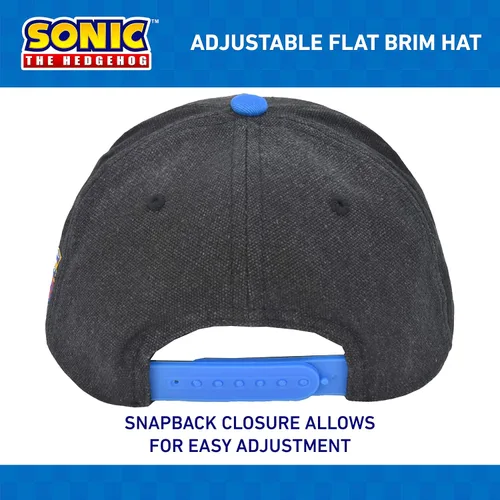 Vista 3 de Concept One Girls' Sonic The Hedgehog Cap, Kids Adjustable Baseball Hat