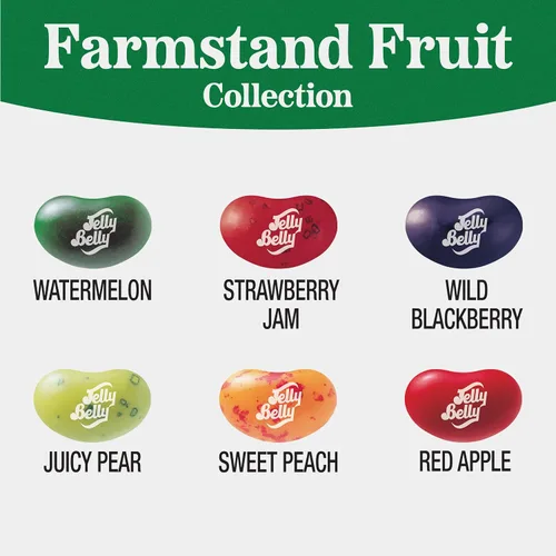 Vista 4 de Jelly Belly Farmstand Fruit Jelly Bean Collection - Bolsa de 8 onzas - Genuina, oficial, directamente de la fuente