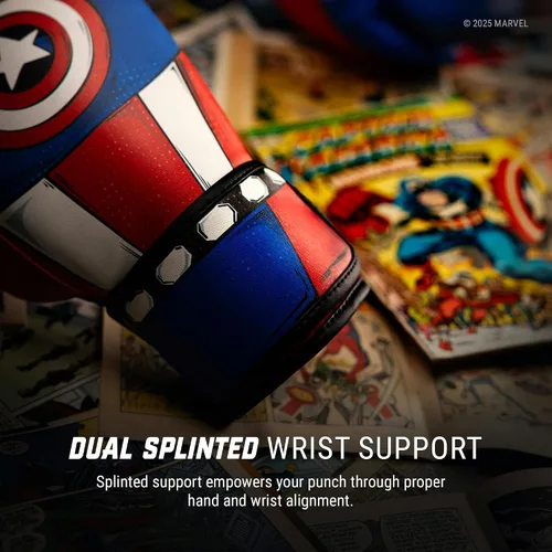 Vista 5 de Hayabusa Marvel - Guantes de boxeo clásicos para hombres, mujeres y niños – Con licencia oficial 16 oz 12 oz 8 oz 6 oz Entrenamiento, sparring
