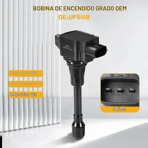 Vista 3 de QYL Paquete de 4 bobinas de encendido compatibles con Altima Cube Sentra Rogue Select NV200 Pathfinder 1.8L 2.0L 2.5L Compatible con FX50 M56 QX60