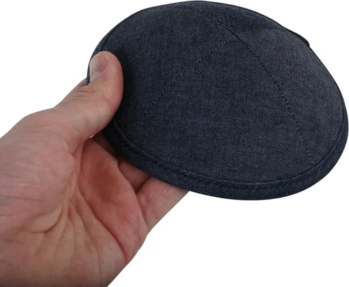 Vista 3 de Sombrero kipá de lino para hombres y niños, hermoso, transpirable, cómodo, suave, Yamaka Kippa - para celebrar