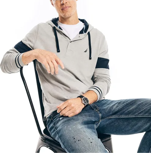 Vista 2 de Nautica Sudadera con capucha de rugby hecha de forma sostenible para hombre