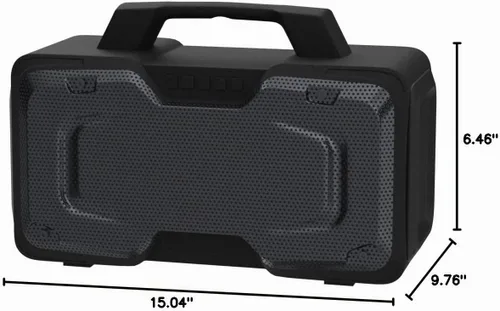 Vista 8 de BUGANI Altavoz Bluetooth, potente altavoz inalámbrico portátil de 80 W IPX7 impermeable, altavoces fuertes para exteriores con mango de 24 horas