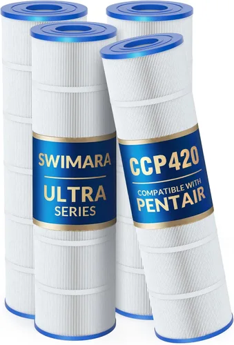 Vista 10 de Cartuchos de Filtro para Piscina CCP240 Mejorados de 5 oz, Compatibles con Pentair Clean & Clear Plus 240 (#160310), Reemplaza OEM 178569, R173572