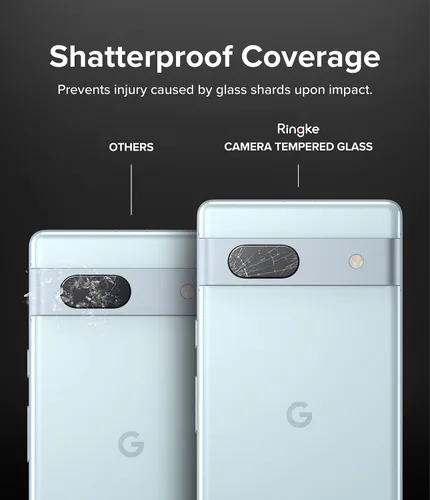 Vista 9 de Ringke Cristal de cámara [protección multicapa/paquete de 3] compatible con protector de lente de cámara Google Pixel 7a, cubierta de vidrio