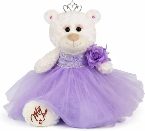 Vista 12 de COLECCIÓN KINNEX DESDE 1997 Oso de Quince Años de 12" Oso de Peluche de Quince Años con Vestido Bordado Mis 15 Años (Pieza Central) ~ B09631-4