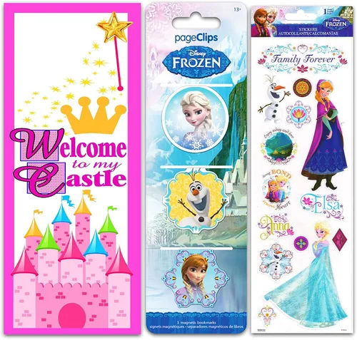 Vista 4 de Disney Frozen - Mochila preescolar para niños niños pequeños paquete de 6 suministros escolares con lona Frozen de 10 pulgadas mini mochila