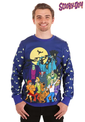 Vista 7 de Sudadera de Halloween de Scooby-Doo que Brilla en la Oscuridad para Adultos Multicolor