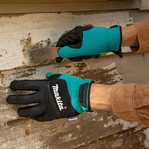 Vista 4 de Makita T-04151 Guantes de trabajo de protección flexible con puño abierto (mediano)