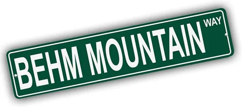 Vista 192 de Ohio Mountains Pick Your Mountain Compatible/repuesto para Acme Hill United States Mountain aluminio metal metal metal estilo letrero de calle