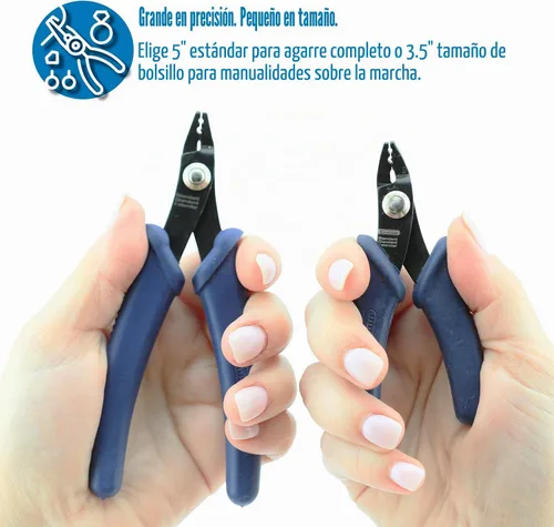 Vista 5 de Herramienta de Crimpado Beadalon Estándar - Compatible con Cuentas de Engaste #1-3, Tubos de Engaste #2-3, Azul Oscuro, 13.3 cm / 5.25 in