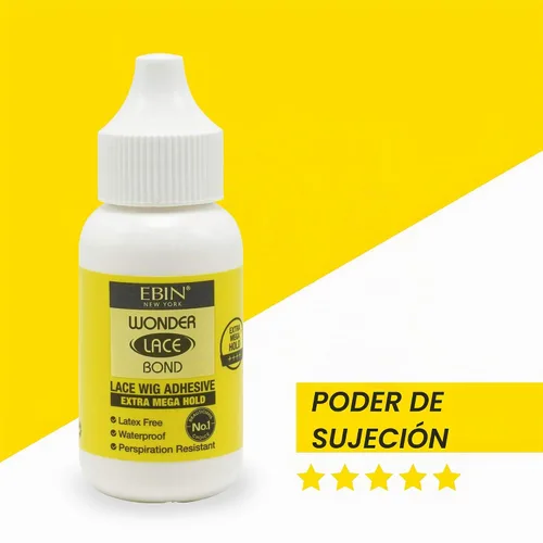 Vista 2 de EBIN NEW YORK Wonder Lace Bond Extra Mega Hold 1.18 oz (paquete de 3) – Original, sin residuos, fórmula mejorada, fácil de aplicar, secado rápido