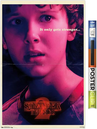 Vista 12 de Trends International Netflix Stranger Things: Season 2 - Póster de pared de Once de 22.4 pulgadas de largo x 14.7 pulgadas, versión enmarcada