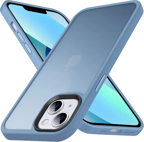 Vista 92 de Anqrp Funda diseñada para iPhone 11 azul [compatible con carga inalámbrica], [tacto sedoso] Funda delgada de silicona suave antiarañazos para iPhone