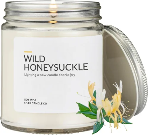 Vista 9 de 1OAK Vela de Manzana - Velas perfumadas de cera de soja (Manzana) - Velas de soja para aromatizar el hogar - Quema larga premium - Hechas a mano